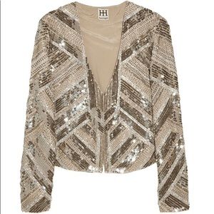 Haute Hippie Embellished Sequin Jacket